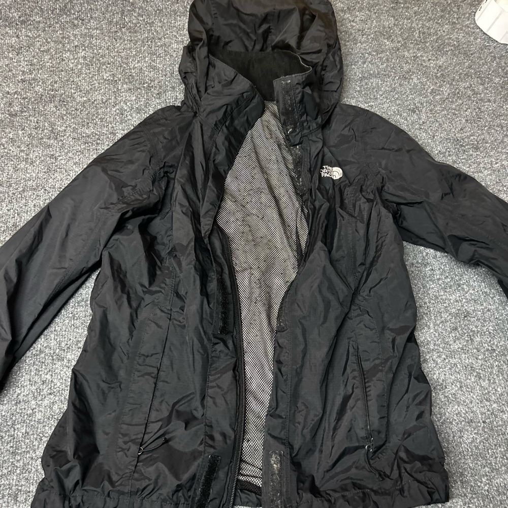 The North Face women’s Charcoal Windbreaker size small